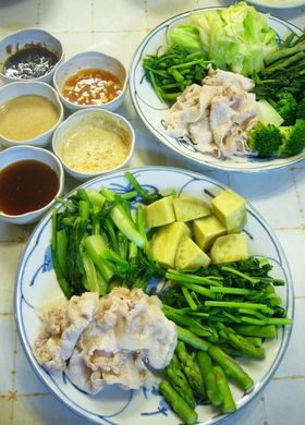 彩り温野菜と豚しゃぶで野菜パーティー♪