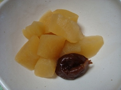 離乳食　♡　プルーン林檎の写真
