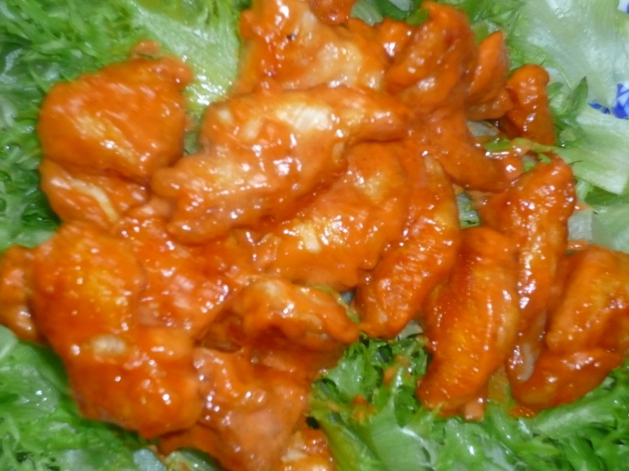 鶏胸肉のケチャマヨ炒めの画像