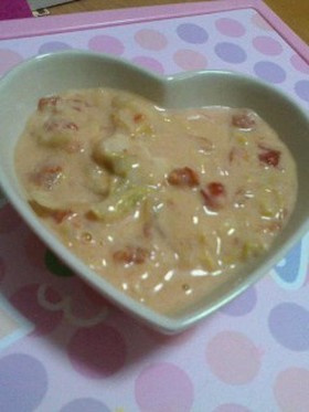 残り物で簡単♪トマトクリームシチュー