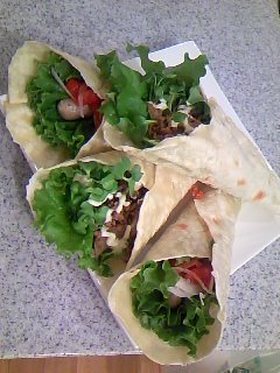 ♪手作りトルティーヤでブリトー♪