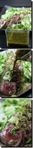 葱たっぷりステーキ