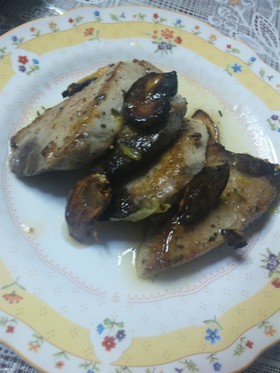 鰹のステーキ オレンジソース添え