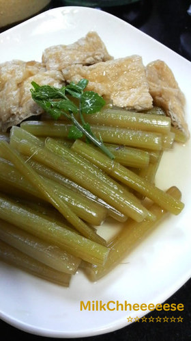 ダシがじゅわ~☆ふきと油揚げの含め煮☆