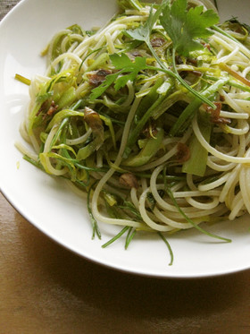 超簡単☆☆リーク(ポロネギ)のパスタ
