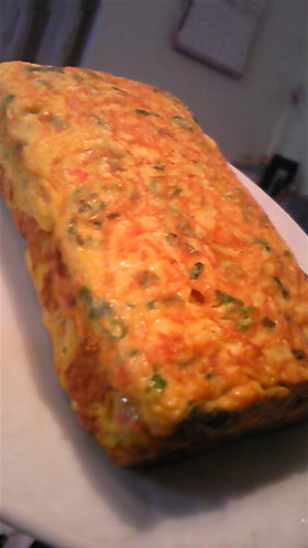カニカマ入りケーキみたいな卵焼き