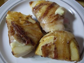 たけのこの豚肉巻き焼き