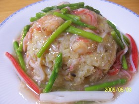COOKDOを使った海鮮あんかけ炒飯!!