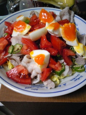 豚しゃぶのトマトドレッシング