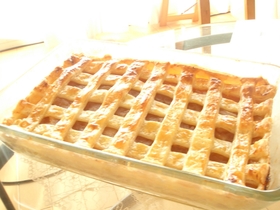 大きなアップルパイ