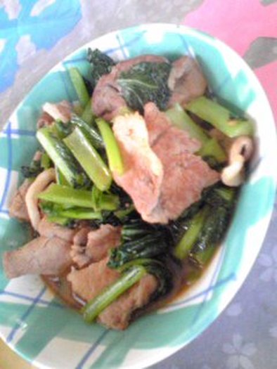 豚肉＆小松菜の写真