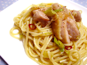 トリネギパスタ