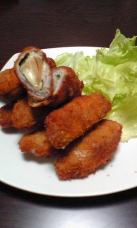 カリッ!じゅわ〜! 筍の肉巻きフライ