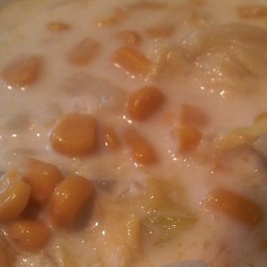 キャベツたっぷりコーンスープの画像