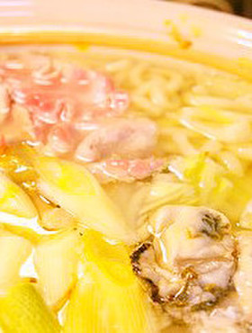 豚肉と生牡蠣のしゃぶしゃぶ鍋