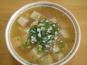 豆腐の中華スープ