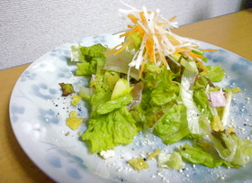 りんごとハムとポテチ★トスサラダ
