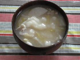 たい焼きくん切れ端入りお味噌汁
