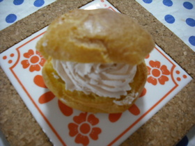 レンジでシュー生地「簡単シュークリーム」