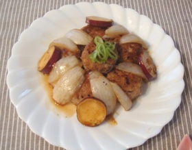 ヘルシー☆テリヤキ味の豆腐ハンバーグ