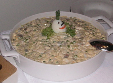 ロシア風ポテトサラダの写真