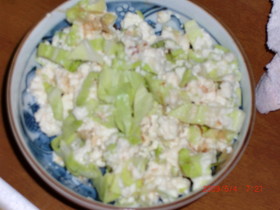 ★春キャベツと豆腐のひんやり和え★簡単♪