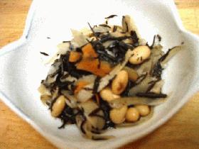 レンジでかんたん★ひじきと大豆の煮物