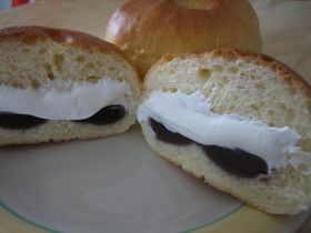 お手軽☆生クリームinあんぱん