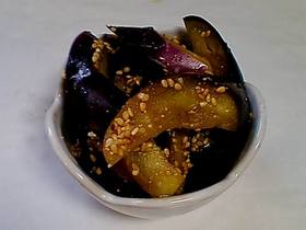 なすのごま酢和え