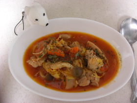 鶏肉のトマト煮込み☆