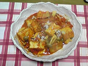 厚揚げのトマチリ