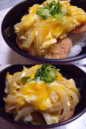 節約◎フィッシュハムカツ丼\(^o^)/