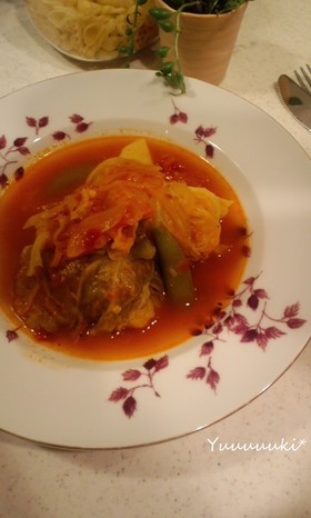 ミネストローネ風*ロールキャベツ*