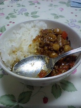 【豆】簡単ガンバンゾー!!カレー【豆】