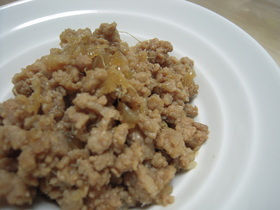 お弁当に!そぼろの生姜焼き(*´∀`*)