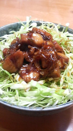 簡単♪焼き鳥もどき丼☆