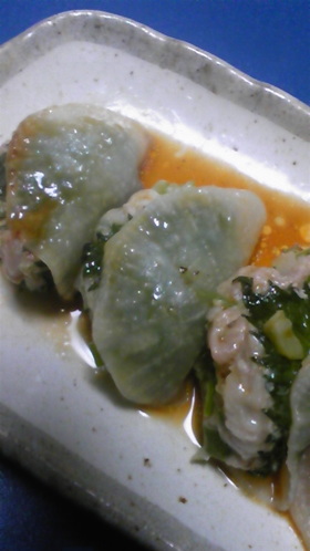 大根と大葉でヘルシー餃子