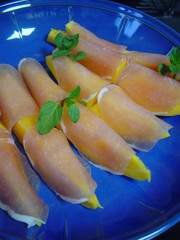 パパイヤ生ハムの写真