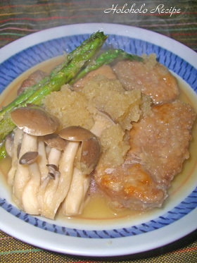 豚ひれ肉のみぞれ煮