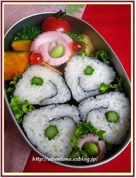 キャラ弁♪のり巻き de 蝶々♪