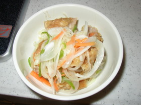 残り物!から揚げ南蛮漬け