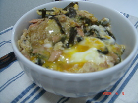 わらびとツナの卵丼☆