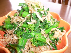 大根干しと菜っ葉のおひたし