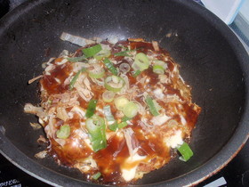 絶品ボリューム満点☆高野豆腐玉お好み焼き