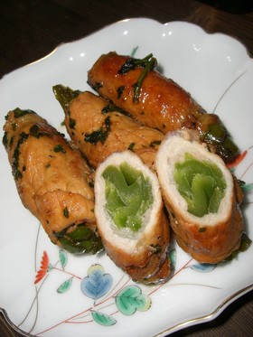 肉巻きピーマン(しょうが焼き風)