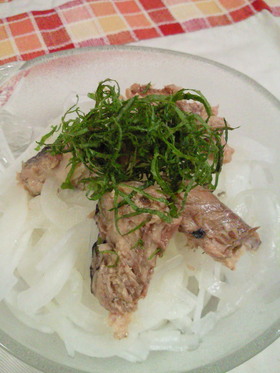 *さば缶で♪新玉ねぎのオニオンスライス*