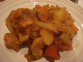 とろとろ簡単!鶏肉の肉じゃが風☆