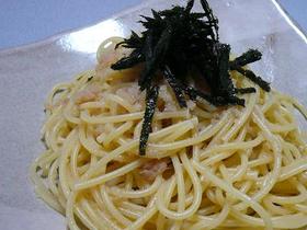 我が家のたらこスパ