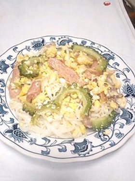 ゴーヤのそうめんチャンプル