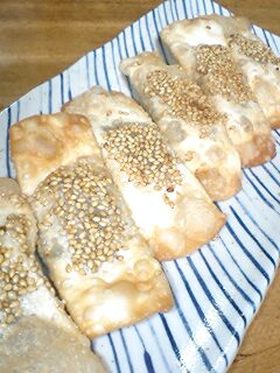 餃子の皮であげ餅
